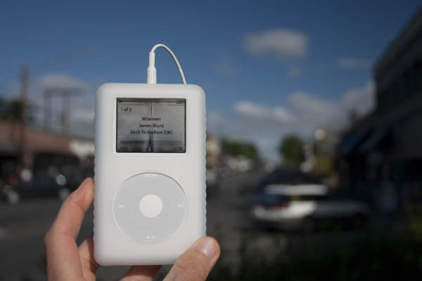 A video iPod on the downtown